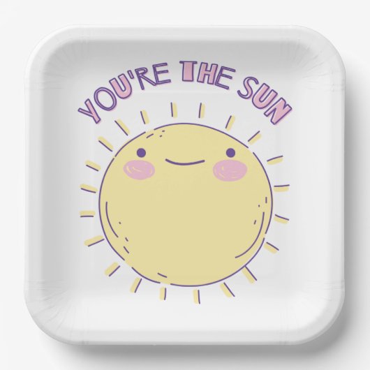 Assiette en papier soleil (Recto)
