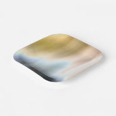 Assiette en papier Tie-Dye (Angulaire)