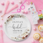 Assiette en papier Tiny Wildflower pour la fête de (Fête)