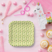 Assiette en papier Trèfle Saint-Patrick (Fête)