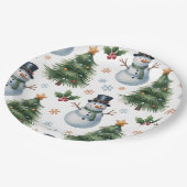 Assiette en papier - Vaisselle de Noël (Angle)
