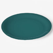 Assiette en papier vert parfait (Angle)
