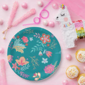 Assiette en papier vintage bohème chic pour annive (Fête)