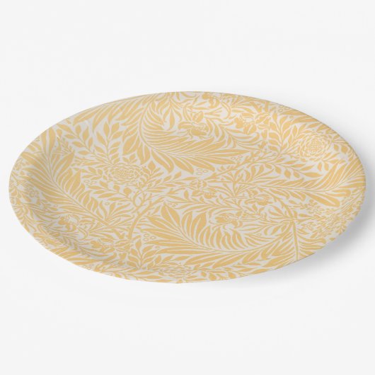 ASSIETTE EN PAPIER: WILLIAM MORRIS : LARKSPUR (Angle)