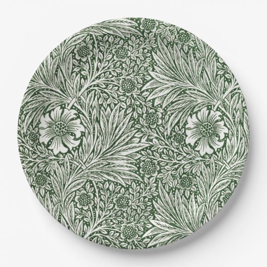 ASSIETTE EN PAPIER: WILLIAM MORRIS : MARIAGES FLOR (Devant)