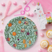 ASSIETTE EN PAPIER: WILLIAM MORRIS : POMEGRANATES  (Fête)