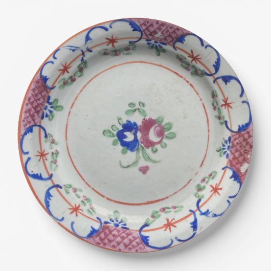 Assiette Florale Antique 23 cm (Devant)