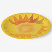 Assiette jaune ensoleillée (Angle)