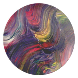 Assiette Je souhaite sur un plat