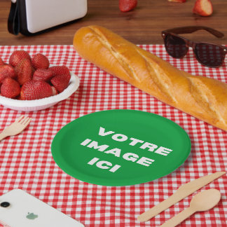 Assiette jetable - Votre afbeelding ici - personna Papieren Bordje