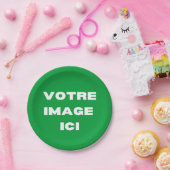 Assiette jetable - Votre image ici - (Fête)