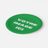 Assiette jetable - Votre image ici - (Angle)