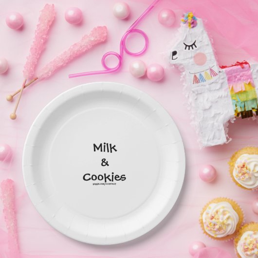 Assiette Lait & Cookies (Fête)
