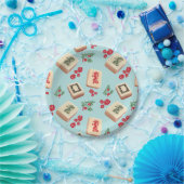 Assiette Mahjongg Dragons (Fête)