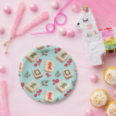 Assiette Mahjongg Dragons (Fête)