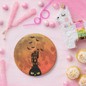 Assiette Maison Hantée Lune de Sang (Fête)