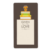 Assiette Nom du Étiquette Orange | BROWN (Devant)