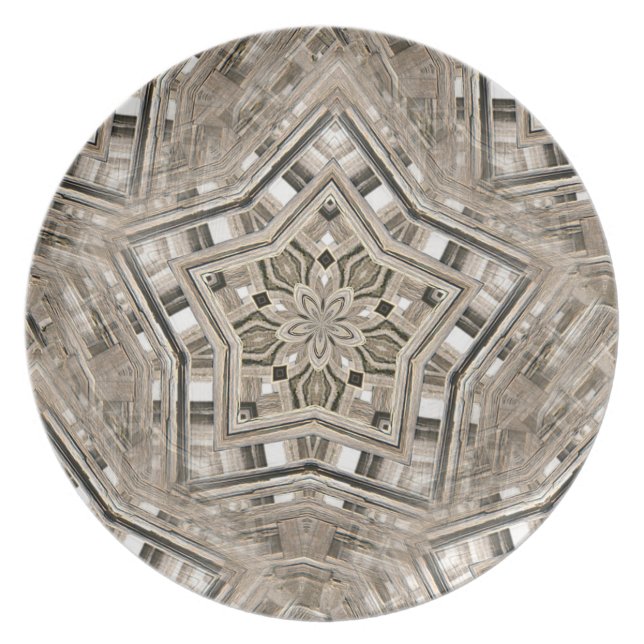 Assiette Pentagrammes de piquet (Devant)