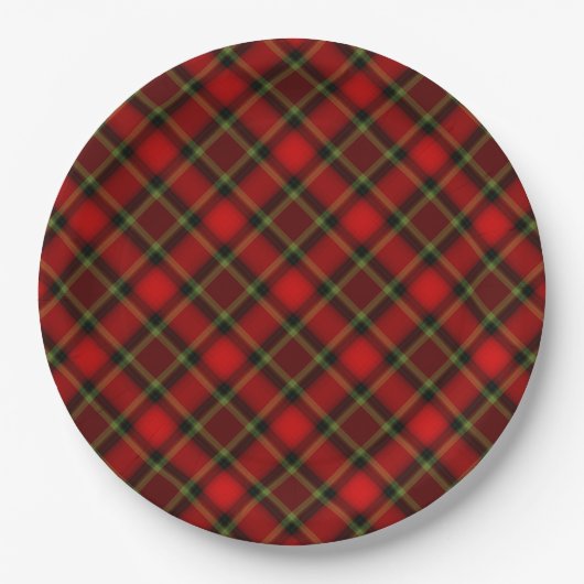 Assiette plaid de Noël (Devant)