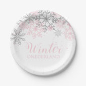 Assiette pour fête d'anniversaire Winter ONEderlan (Devant)