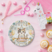 Assiette pour le premier anniversaire de chat à l' (Fête)