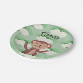 Assiette singe prénom (Angle)