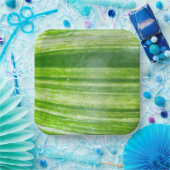 Assiettes carrées de 9 pouces avec motif de feuill (Fête)