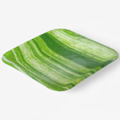 Assiettes carrées de 9 pouces avec motif de feuill (Angulaire)