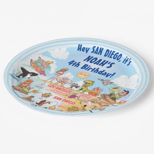 Assiettes d'anniversaire SoCal (Angle)