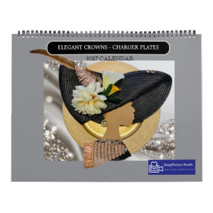 ASSIETTES DE CHARGE COURONNES ÉLÉGANTES Calendrier