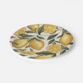 Assiettes de fête au citron jetables en papier (Angle)