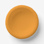 Assiettes de fête en papier orange uni (Recto)