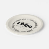 Assiettes de fête en papier personnalisées avec lo (Angle)