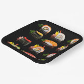 Assiettes de fête pour party sushi des Fêtes (Angulaire)