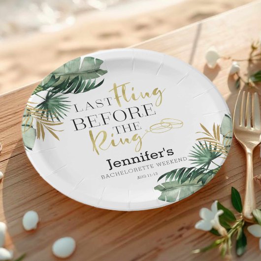 Assiettes de Papier pour Week-end de Future Mariée