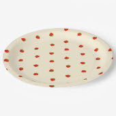 ASSIETTES EN CARTON いちご(アイボリー) (Angle)