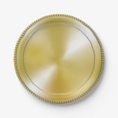 ASSIETTES EN CARTON ゴールドペーパープレート ペーパープレート (Devant)