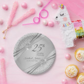 Assiettes En Carton 00e anniversaire du Mariage d'argent (Fête)