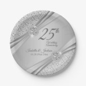 Assiettes En Carton 00e anniversaire du Mariage d'argent (Devant)