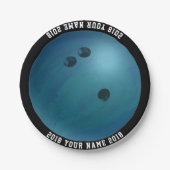 Assiettes En Carton 08of12 Bowling Ball Custom Party Plaque (Devant)