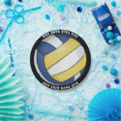 Assiettes En Carton 08of12 Volleyball Custom Party Plate (Fête)