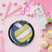 Assiettes En Carton 08of12 Volleyball Custom Party Plate (Fête)