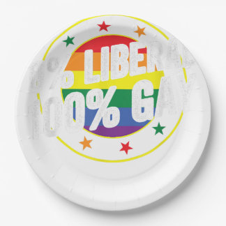 Assiettes En Carton 0 Libéral 100 Gay LGBT Design pour les conservateu