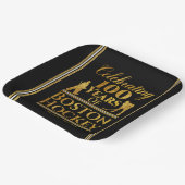 Assiettes En Carton 100 Ans De Hockey À Boston (Angulaire)