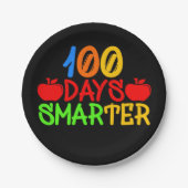 Assiettes En Carton 100 jours plus intelligent (Devant)