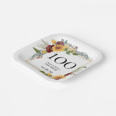 Assiettes En Carton 100e anniversaire Tournesols (Angulaire)