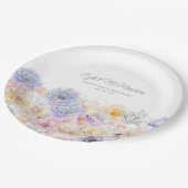 Assiettes En Carton 100e fête d'été Aquarelle d'été Floral (Angle)