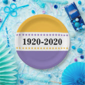 Assiettes En Carton 100th 19ème vote de drapeau de victoire (Fête)