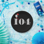 Assiettes En Carton 104e anniversaire ballons de fête (Fête)