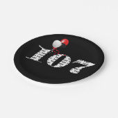 Assiettes En Carton 107e anniversaire ballons (Angle)